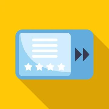 Music player interface showing playlist and rating stars Stock Illustration