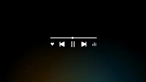 Music player overlay template Stock Footage 278302954