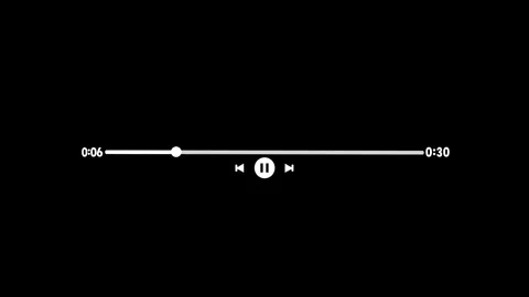 Music player progress bar Stock Footage 277014072