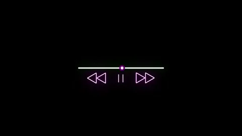 Music Player Scroll Bar with Audio Reactor – Track Icon Design Stock Footage 283491770