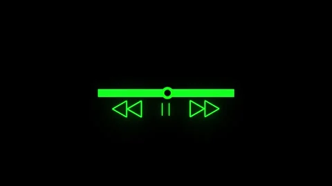 Music Player Scroll Bar with Audio Reactor – Track Icon Design Stock Footage 283491773