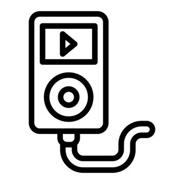 Music player Vector Icon Design Illustration Stock Illustration
