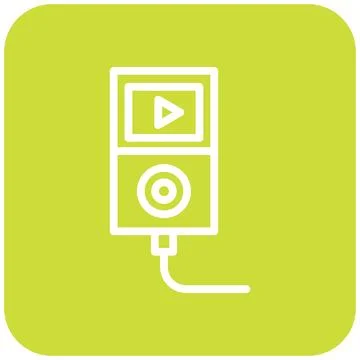 Music Player Vector Icon Design Illustration Stock Illustration