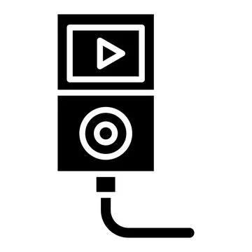 Music Player Vector Icon Design Illustration Stock Illustration