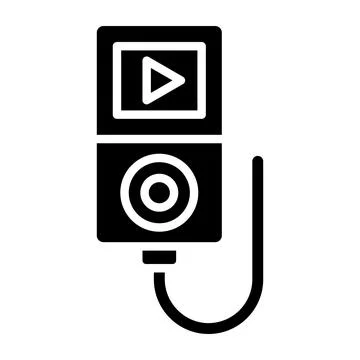 Music Player Vector Icon Design Illustration Stock Illustration