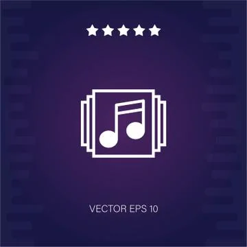 Music player vector icon Stock Illustration