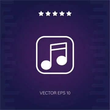 Music player vector icon Illustrazione stock