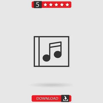Music player vector icon Stock Illustration
