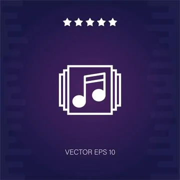 Music player vector icon Stock Illustration