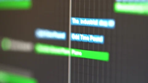 Music Production Grafical User Interface Stock Footage 89664475