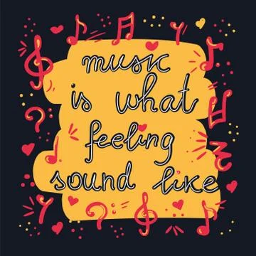 Music quote Stock Illustration