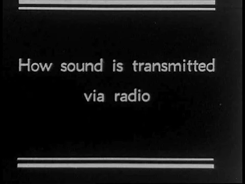 Music is recorded in a studio and sent via sound waves to a transmitter. Stock Footage 75291513