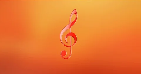 Music Red 3d Icon Stock Footage 69987217