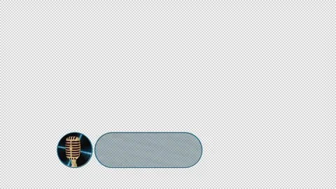Music Retro Mic Lower Third 06 Stock Footage 259058211