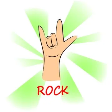 Music rock on background, illustration vector format Illustrazione stock