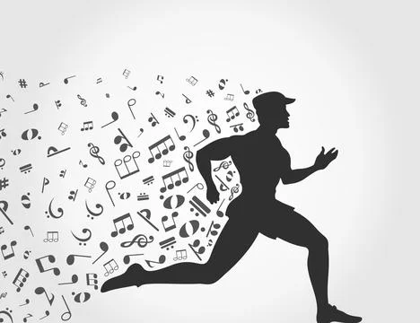 Music run Stock Photos