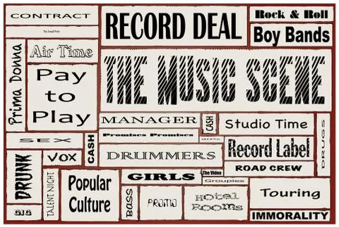 The music scene Stock Illustration