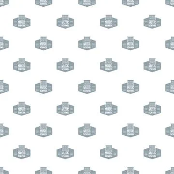 Music school pattern vector seamless Stock Illustration