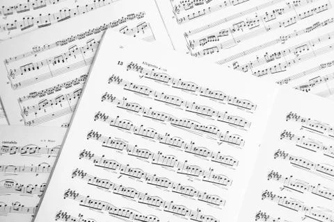 Music score Stock Photos