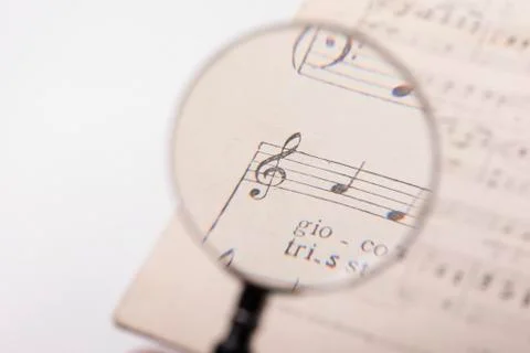  The music score Foto stock
