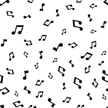 Music seamless pattern background vector illustration for your design. Vector Stock Illustration