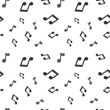 Music seamless pattern background vector illustration for your design. Vector Stock Illustration