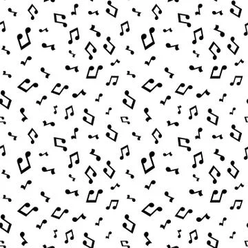Music seamless pattern background vector illustration for your design. Vector Stock Illustration