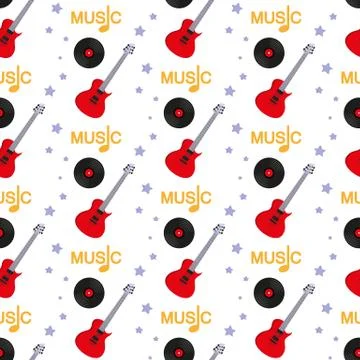 Music. Seamless pattern. Stock Illustration