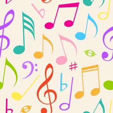 Music seamless pattern Stock Illustration
