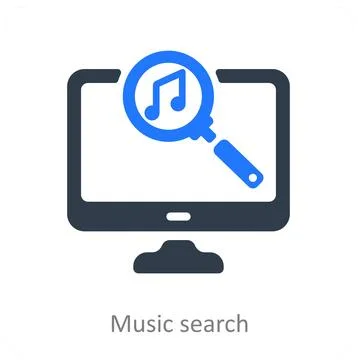 Music Search Stock Illustration