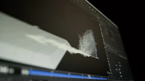 Music sequencer - equalizer at work The process of creating music on a comput Stock Footage 221186970