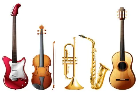 Music set Stock Illustration