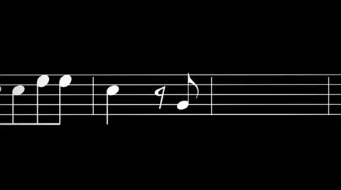 Music Sheet 01-alpha Stock Footage 24770953
