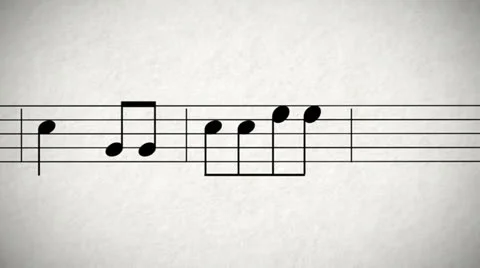 Music Sheet 01 Video stock 24709284