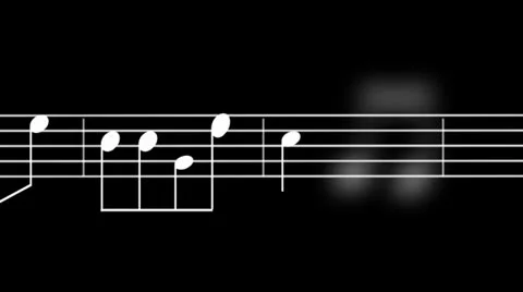 Music Sheet 05-alpha Stock Footage 24766409