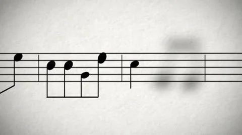 Music Sheet 05 Stock Footage 24709380