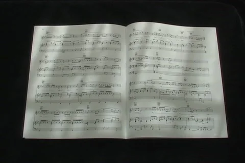 Music Sheet Stock Footage 964091