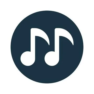 Music sign icon. Editable vector isolated on a white background Stock Illustration