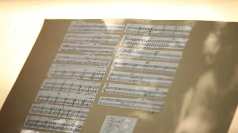 Music signs Stock Footage 14869864