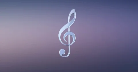 Music Silver 3d Icon Stock Footage 69987306