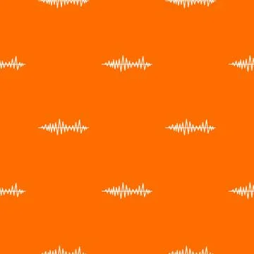Music sound waves pattern seamless 스톡 일러스트