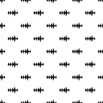 Music sound waves pattern, simple style イラスト素材