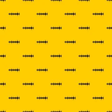 Music sound waves pattern vector Illustrazione stock