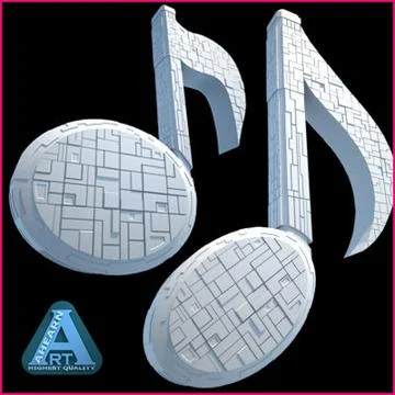 Music Spaceships 3D Model