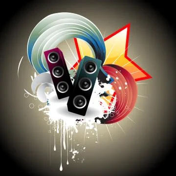 Music speaker vector design Stock Illustration