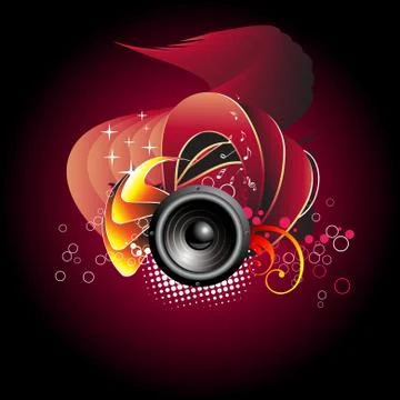 Music speaker vector design Stock Illustration