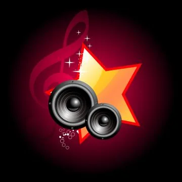 Music speaker vector design Stock Illustration