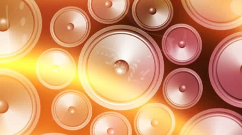 Music Speakers Stock Footage 8964377