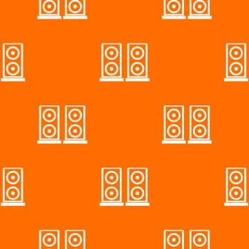 Music speakers pattern seamless イラスト素材