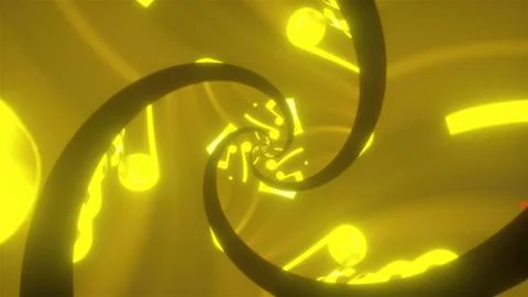 Music spiral notes 스톡 일러스트